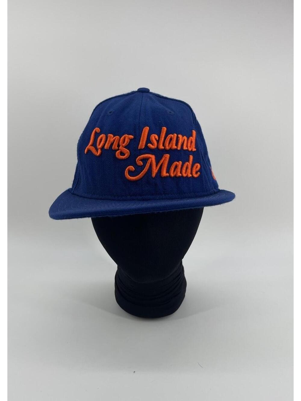 New Era Long Island Made NY Islanders‎ Snapback Hat Blue Orange NHL Wool